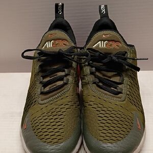 Nike Air 270 Olive and Black Athletic Shoes